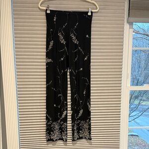 Morgan Floral Black Women's Pants